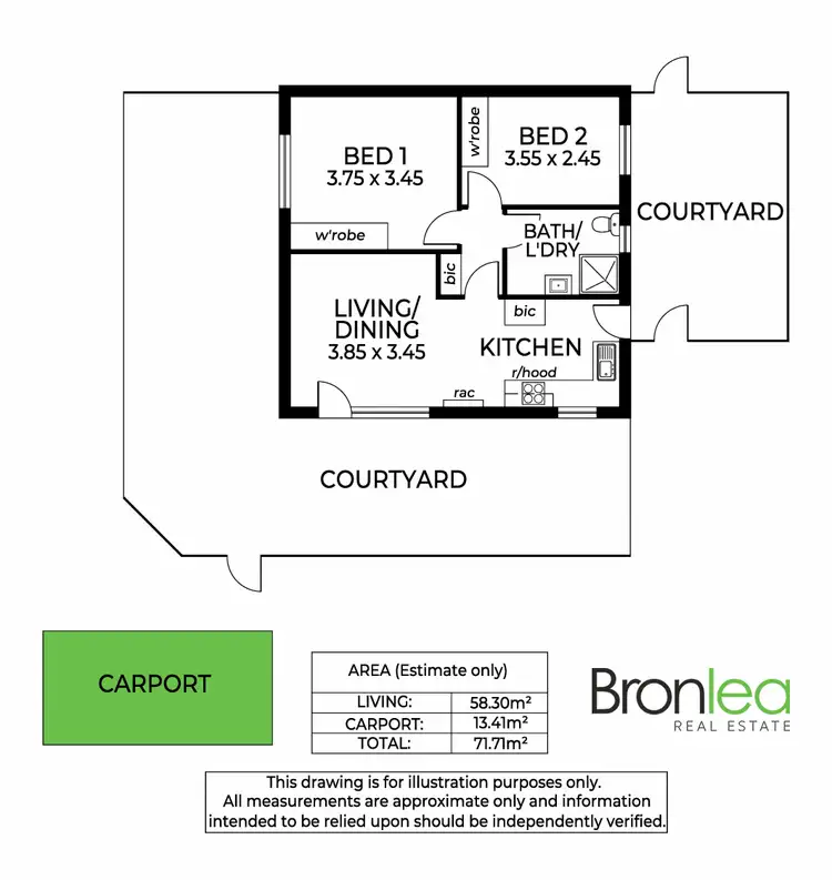 Floorplan of Homely unit listing, 1/29 Sturt Road, Bedford Park SA 5042