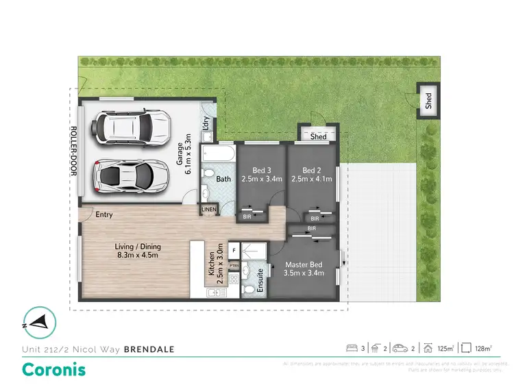 Floorplan of Homely townhouse listing, 212/2 Nicol Way, Brendale QLD 4500