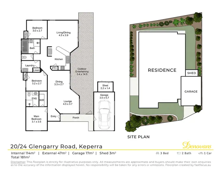 Floorplan of Homely villa listing, 20/24 Glengarry Road, Keperra QLD 4054