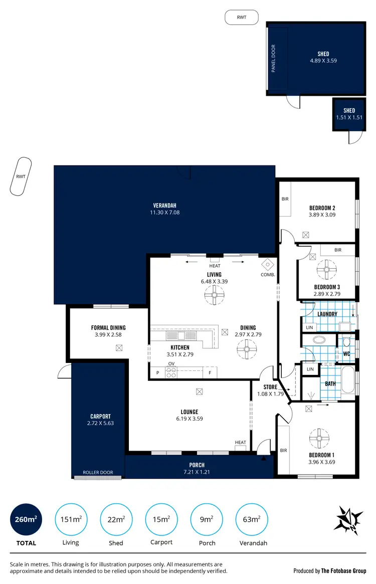 Floorplan of Homely house listing, 15 Trenerry Street, Aldinga Beach SA 5173