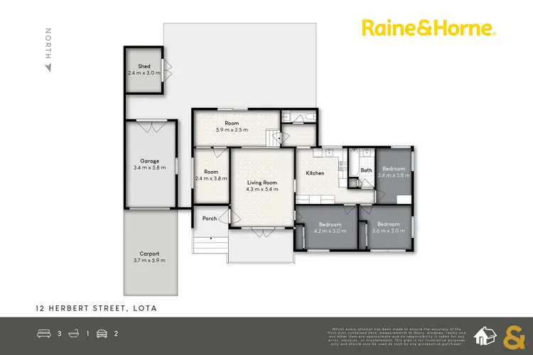 Floorplan of Homely house listing, 12 Herbert Street, Lota QLD 4179