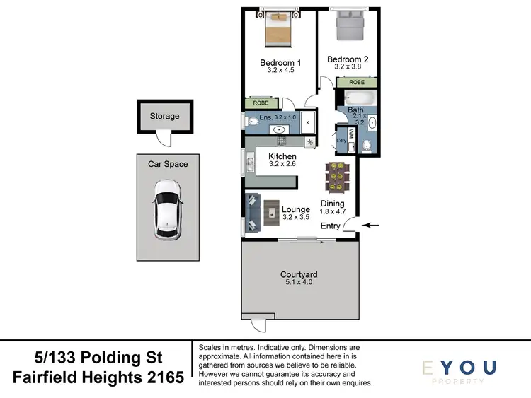 Floorplan of Homely unit listing, 5/133 Polding Street, Fairfield Heights NSW 2165