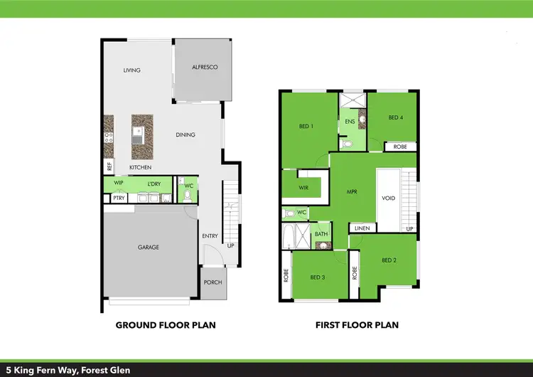 Floorplan of Homely house listing, 5 King Fern Way, Forest Glen QLD 4556