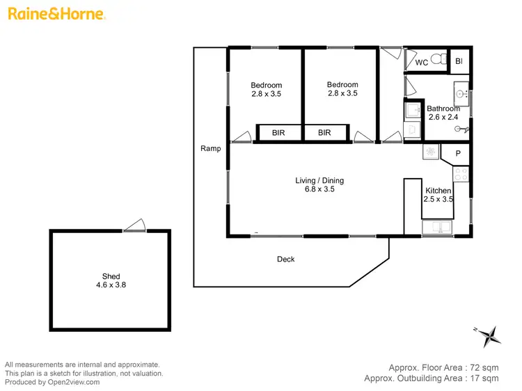 Floorplan of Homely house listing, 1 Leenaa Street, Carlton TAS 7173