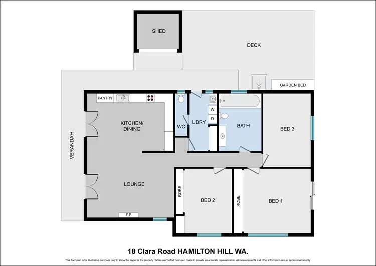 Floorplan of Homely house listing, 18 Clara Road, Hamilton Hill WA 6163