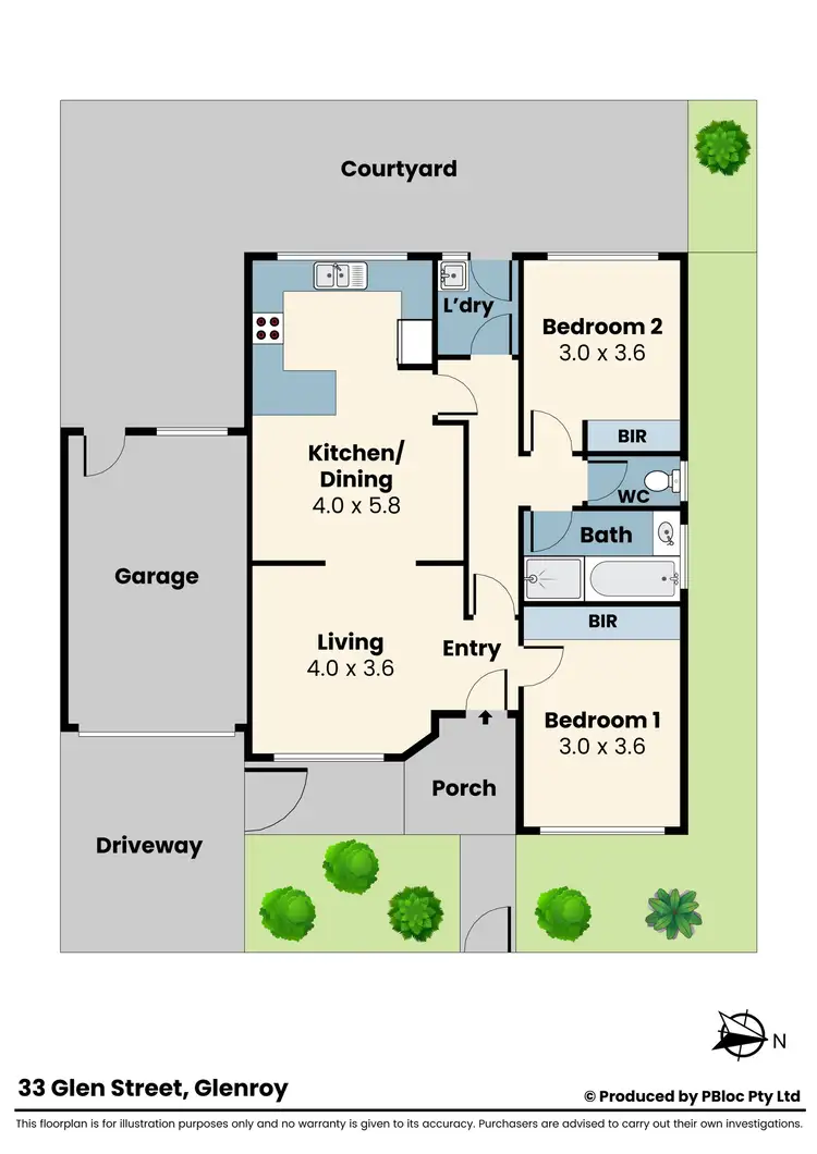 Floorplan of Homely house listing, 33 Glen Street, Glenroy VIC 3046