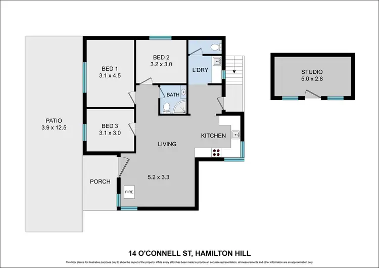 Floorplan of Homely house listing, 14 O'Connell Street, Hamilton Hill WA 6163