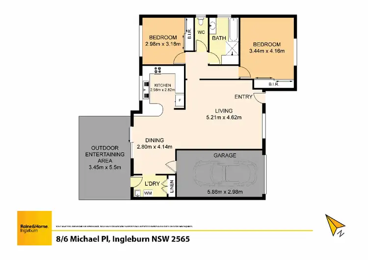 Floorplan of Homely villa listing, 8/6 Michael Place, Ingleburn NSW 2565