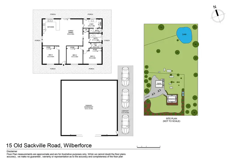 Floorplan of Homely house listing, 15 Old Sackville Rd, Wilberforce NSW 2756