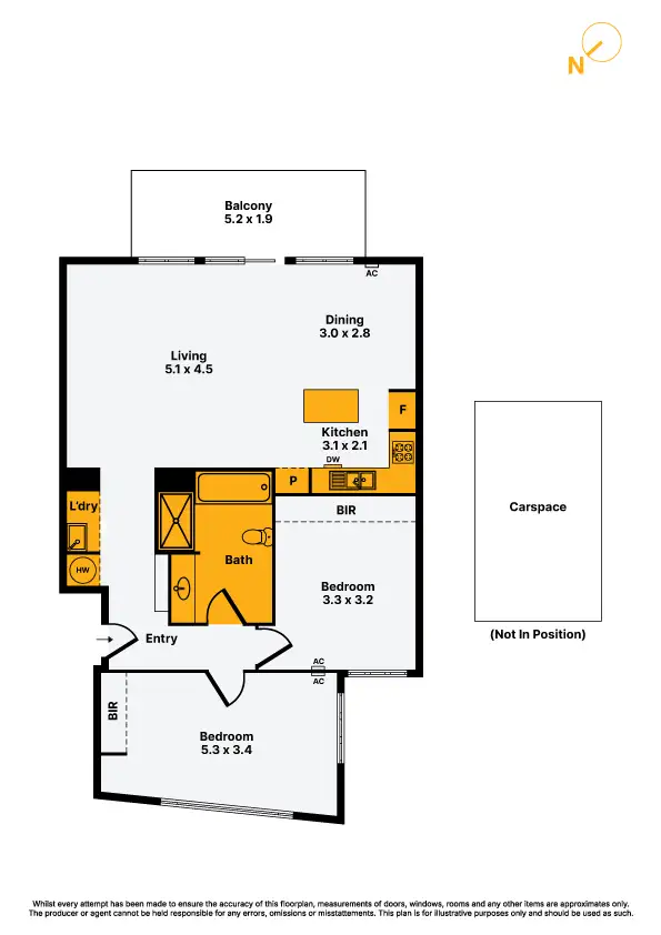 Floorplan of Homely apartment listing, 207/5-11 Cole Street, Williamstown VIC 3016