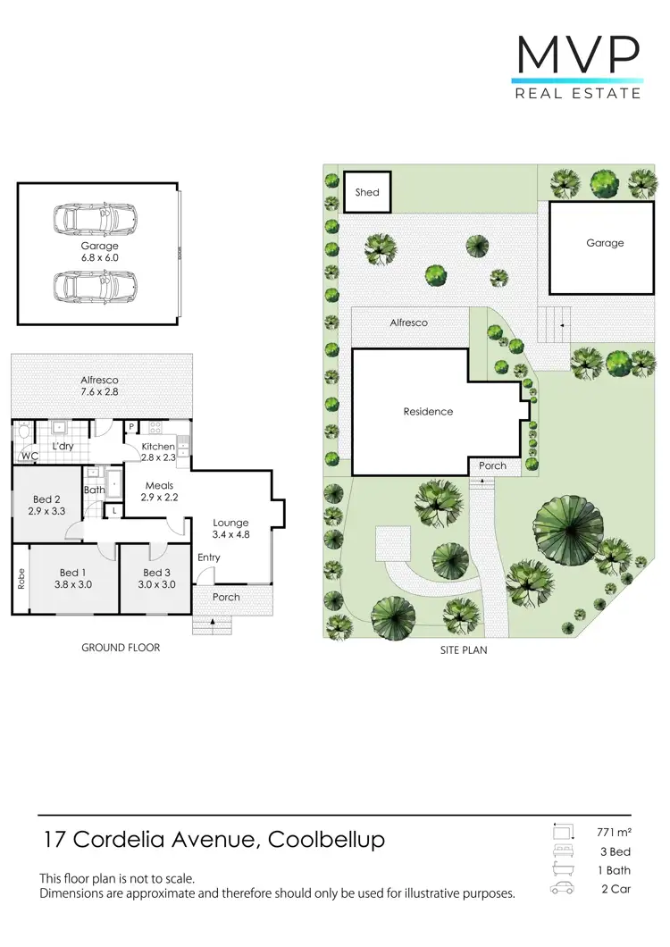 Floorplan of Homely house listing, 17 Cordelia Avenue, Coolbellup WA 6163