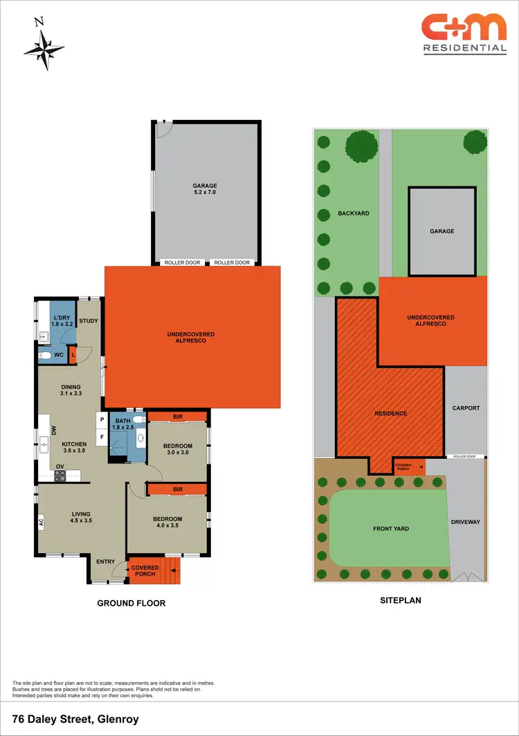 Floorplan of Homely house listing, 76 Daley Street, Glenroy VIC 3046