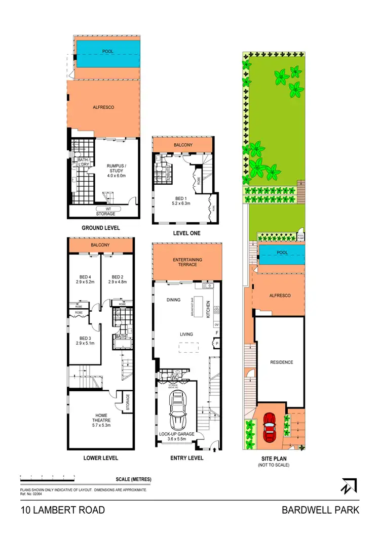 Floorplan of Homely semi-detached listing, 10 Lambert Road, Bardwell Park NSW 2207