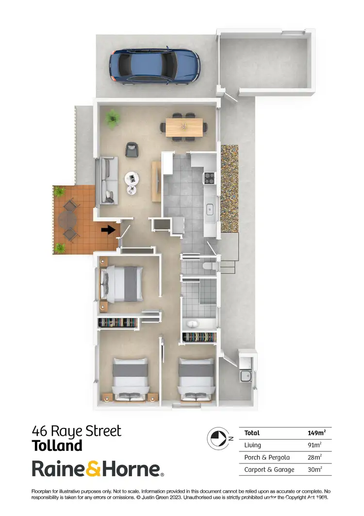 Floorplan of Homely house listing, 46 Raye Street, Tolland NSW 2650
