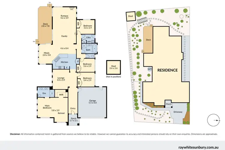 Floorplan of Homely house listing, 36 Lalor Crescent, Sunbury VIC 3429