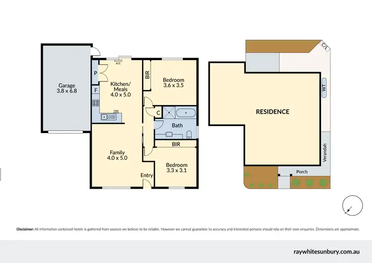 Floorplan of Homely unit listing, 17/42 Mitchells Lane, Sunbury VIC 3429