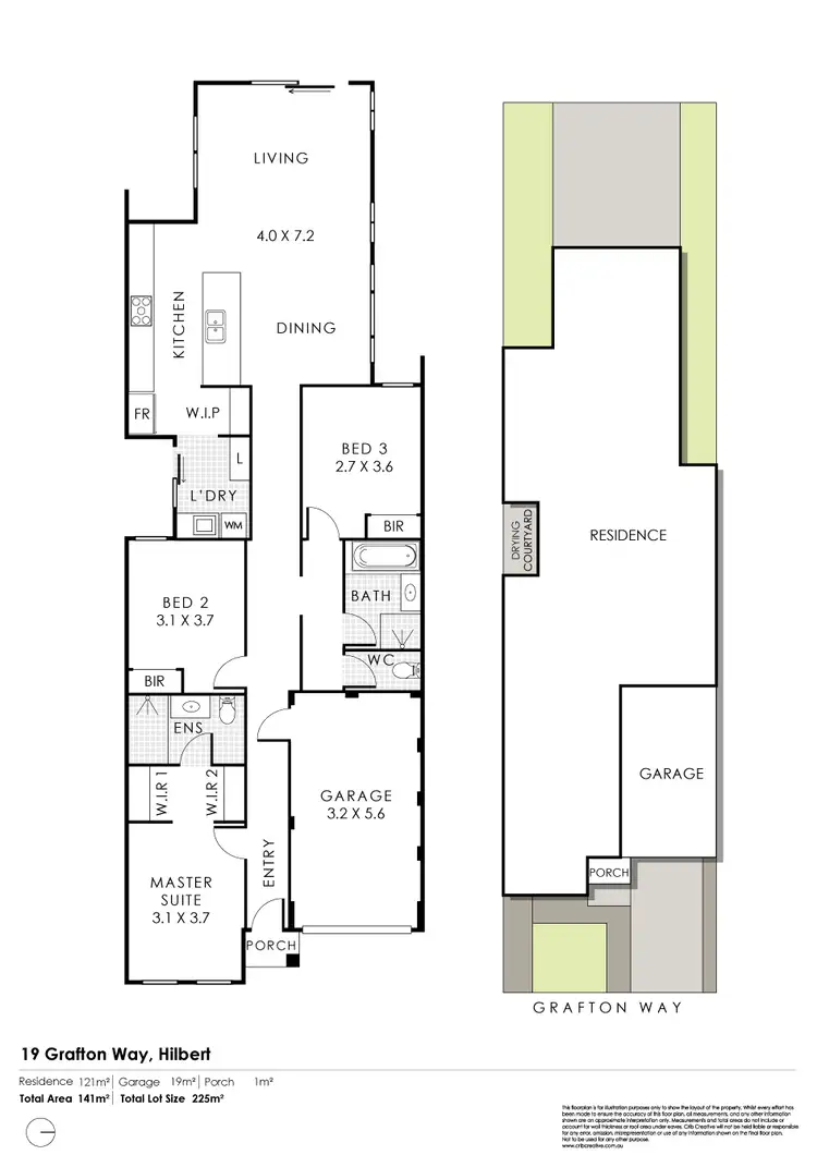 Floorplan of Homely house listing, 19 Grafton Way, Hilbert WA 6112