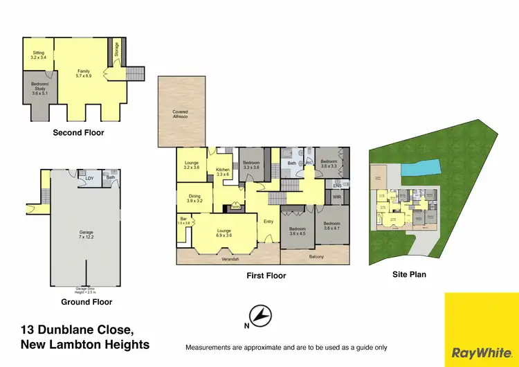 Floorplan of Homely house listing, 13 Dunblane Close, New Lambton Heights NSW 2305