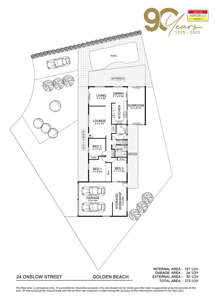 Floorplan of Homely house listing, 24 Onslow Street, Golden Beach QLD 4551