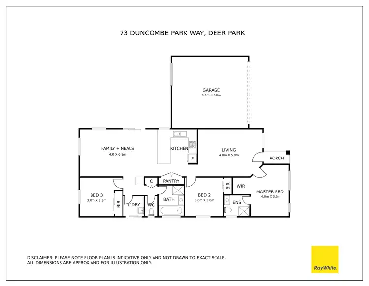 Floorplan of Homely house listing, 73 Duncombe Park Way, Deer Park VIC 3023