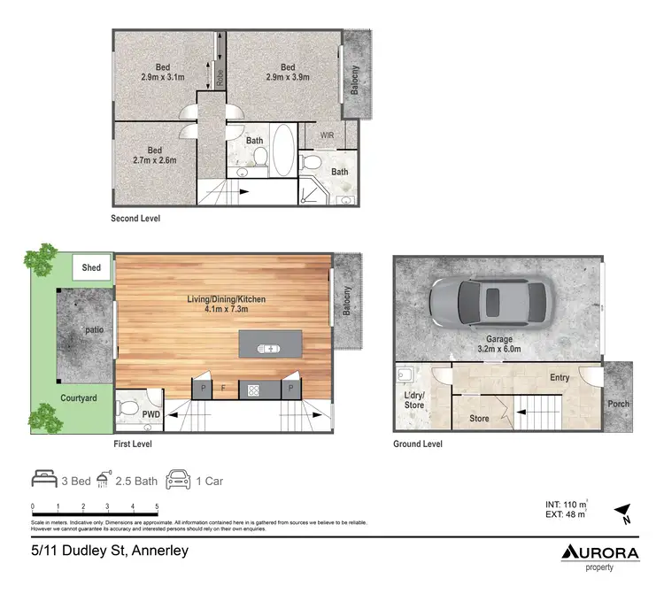 Floorplan of Homely townhouse listing, 5/11 Dudley Street, Annerley QLD 4103