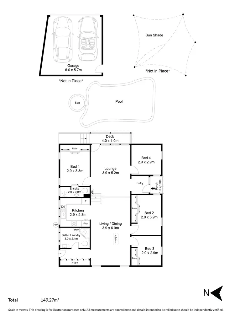 Floorplan of Homely house listing, 16 Windsor Road, Highbury SA 5089