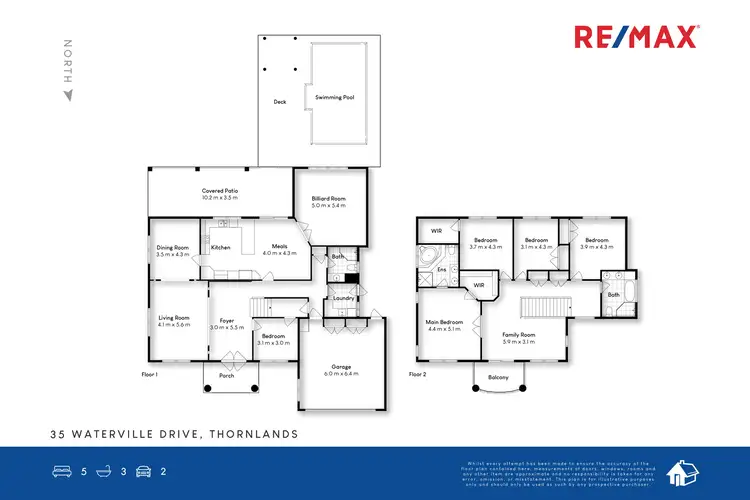 Floorplan of Homely house listing, 35 Waterville Drive, Thornlands QLD 4164
