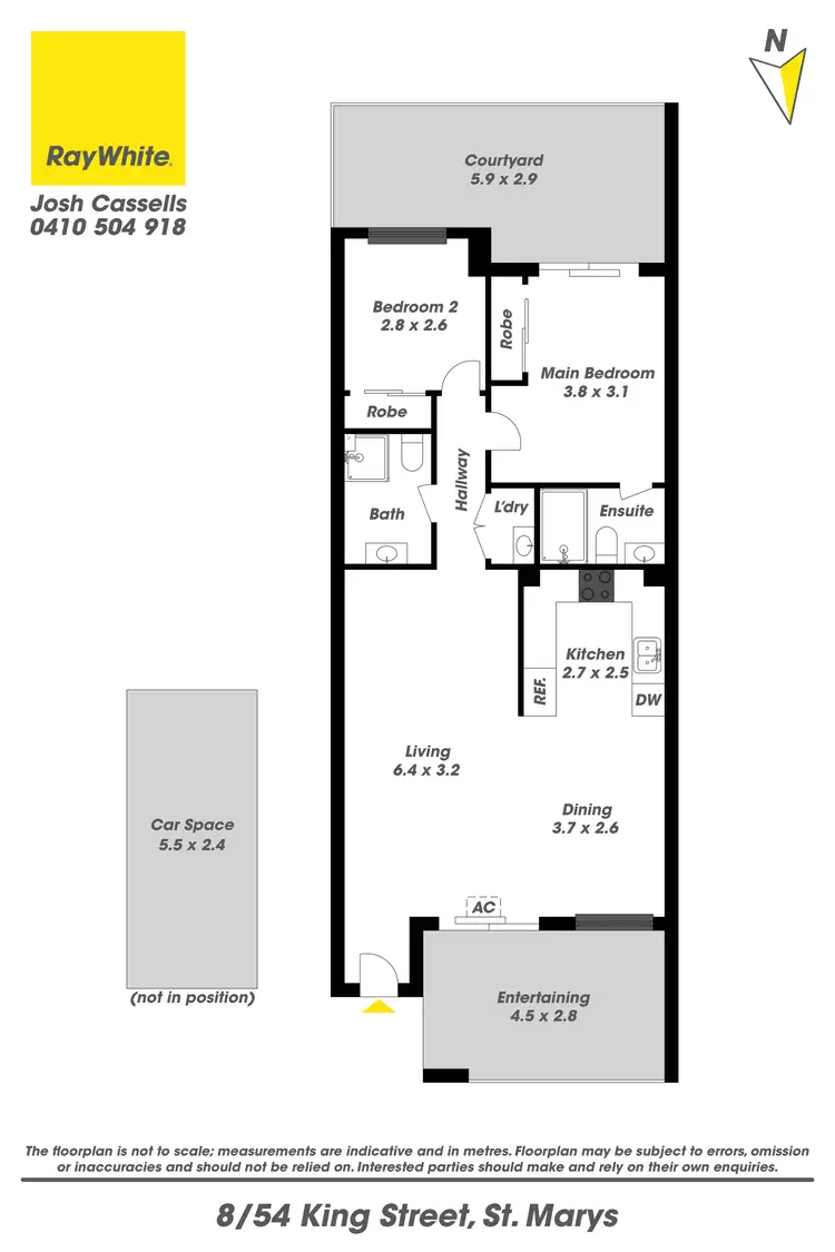 Floorplan of Homely apartment listing, 8/54 King Street, St Marys NSW 2760
