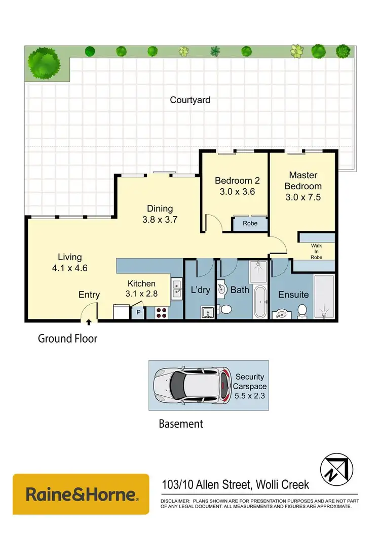 Floorplan of Homely apartment listing, 103/10-12 Allen Street, Wolli Creek NSW 2205
