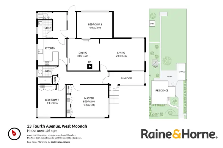 Floorplan of Homely house listing, 33 Fourth Avenue, West Moonah TAS 7009