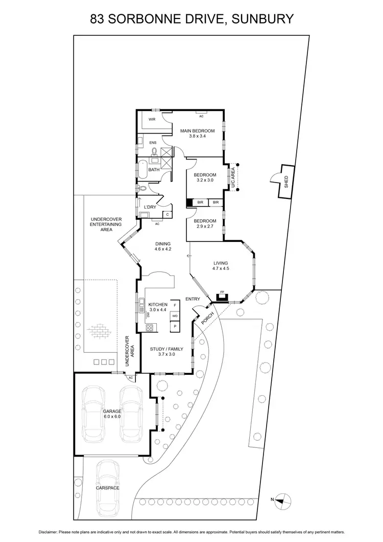 Floorplan of Homely house listing, 83 Sorbonne Drive, Sunbury VIC 3429