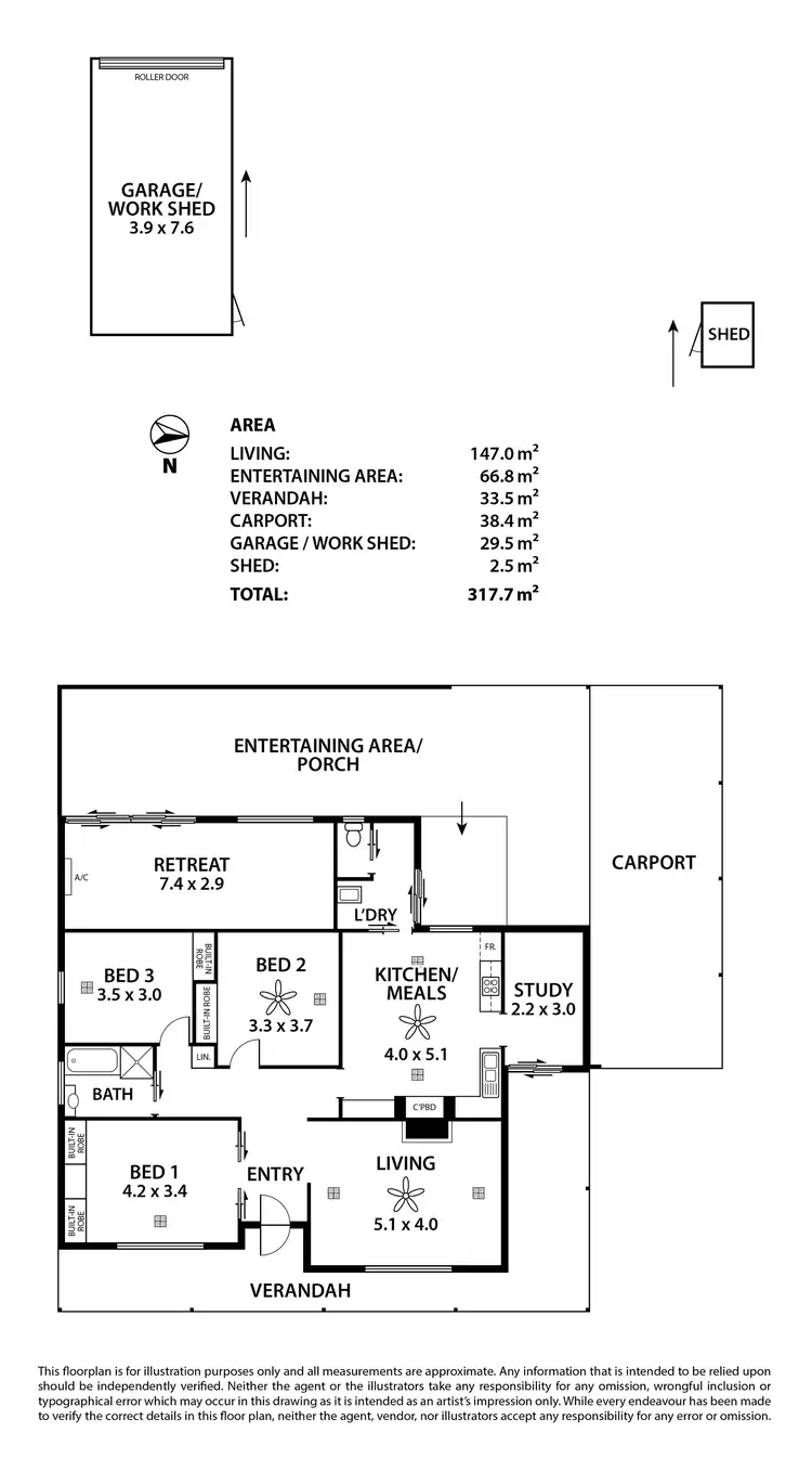 Floorplan of Homely house listing, 34 Fowles Street, Barmera SA 5345