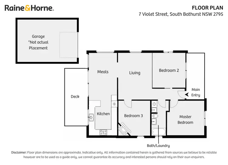 Floorplan of Homely house listing, 7 Violet Street, South Bathurst NSW 2795