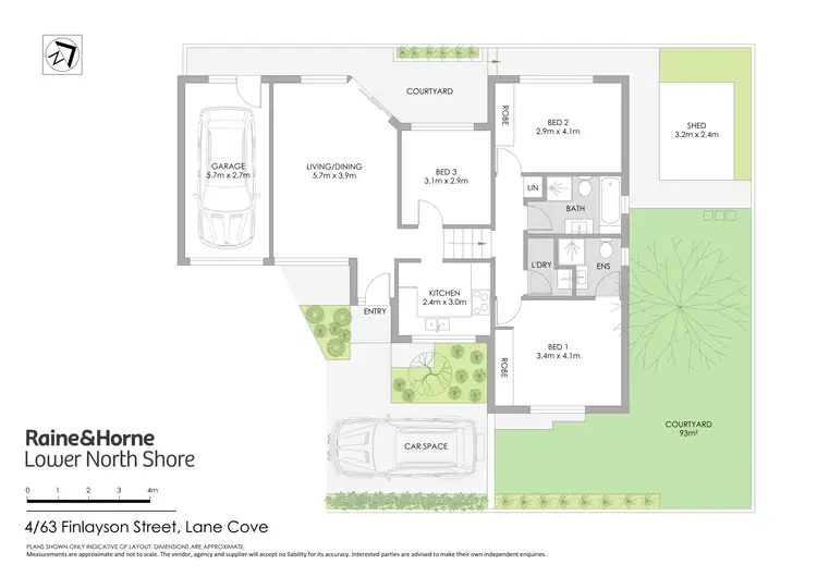 Floorplan of Homely villa listing, 4/63 Finlayson Street, Lane Cove NSW 2066
