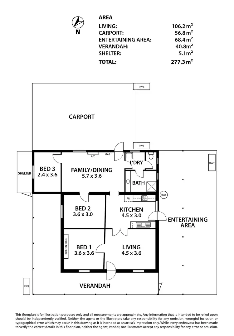 Floorplan of Homely house listing, 141 Cowra Street, Renmark SA 5341