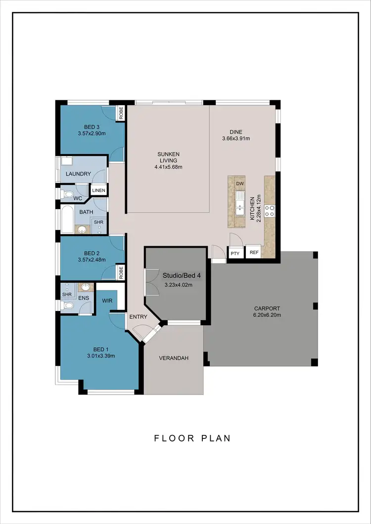 Floorplan of Homely house listing, 9 Hunt Road, Byford WA 6122