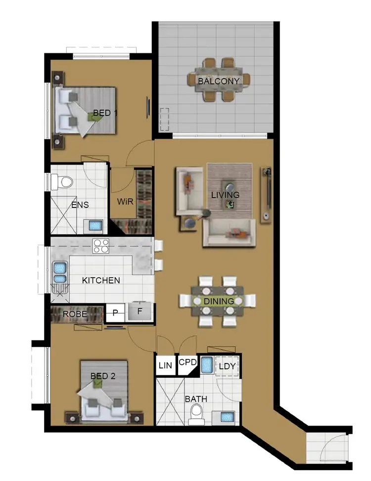 Floorplan of Homely apartment listing, 23/19 Talbot Street, Coorparoo QLD 4151