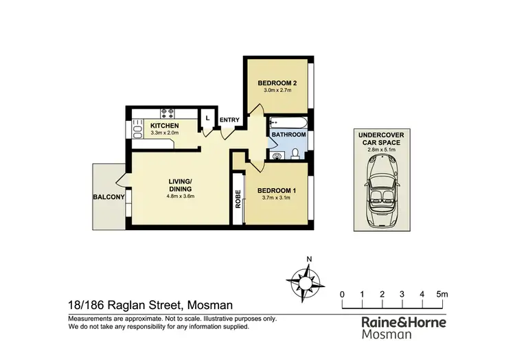 Floorplan of Homely apartment listing, 18/186 Raglan Street, Mosman NSW 2088
