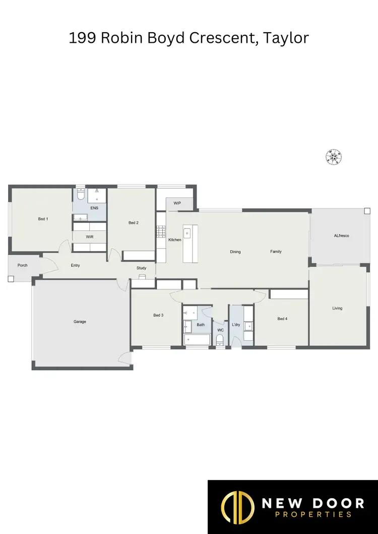 Floorplan of Homely house listing, 199 Robin Boyd Crescent, Taylor ACT 2913