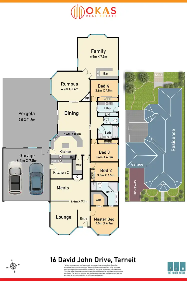 Floorplan of Homely house listing, 16 David John Drive, Tarneit VIC 3029