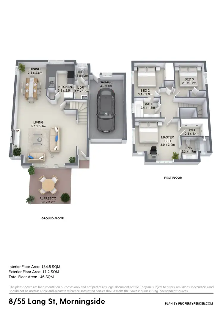 Floorplan of Homely townhouse listing, 8/55 Lang Street, Morningside QLD 4170
