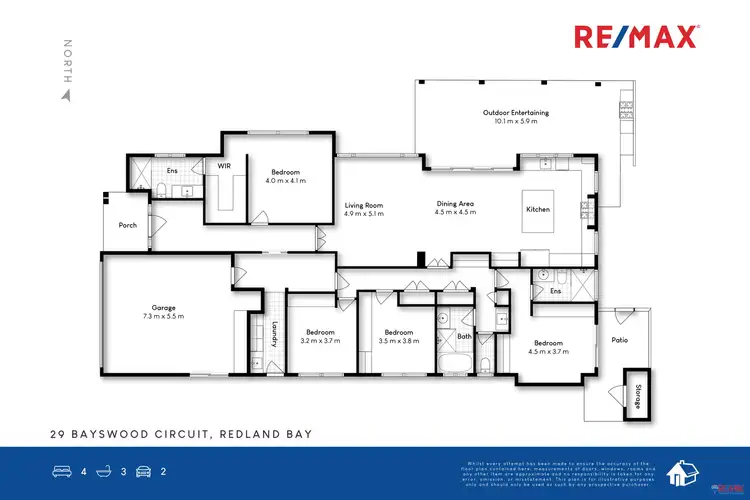 Floorplan of Homely house listing, 29 Bayswood Circuit, Redland Bay QLD 4165