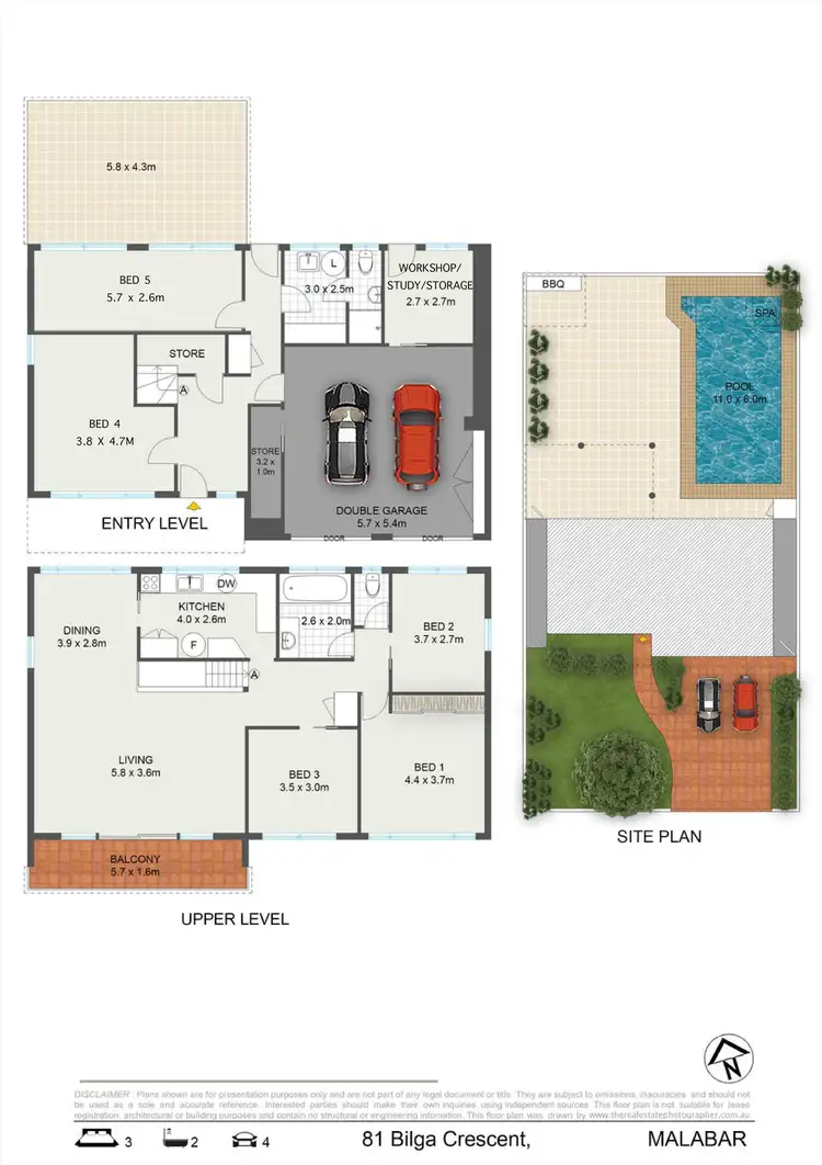 Floorplan of Homely house listing, 81 Bilga Crescent, Malabar NSW 2036