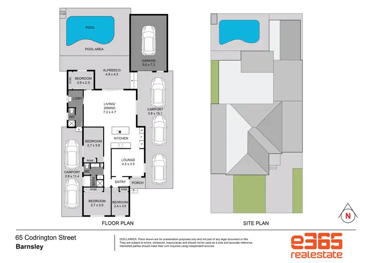 Floorplan of Homely house listing, 65 Codrington Street, Barnsley NSW 2278