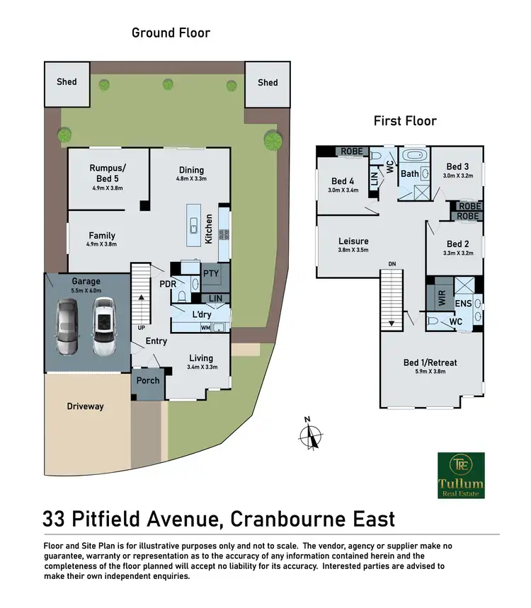 Floorplan of Homely house listing, 33 Pitfield Avenue, Cranbourne East VIC 3977