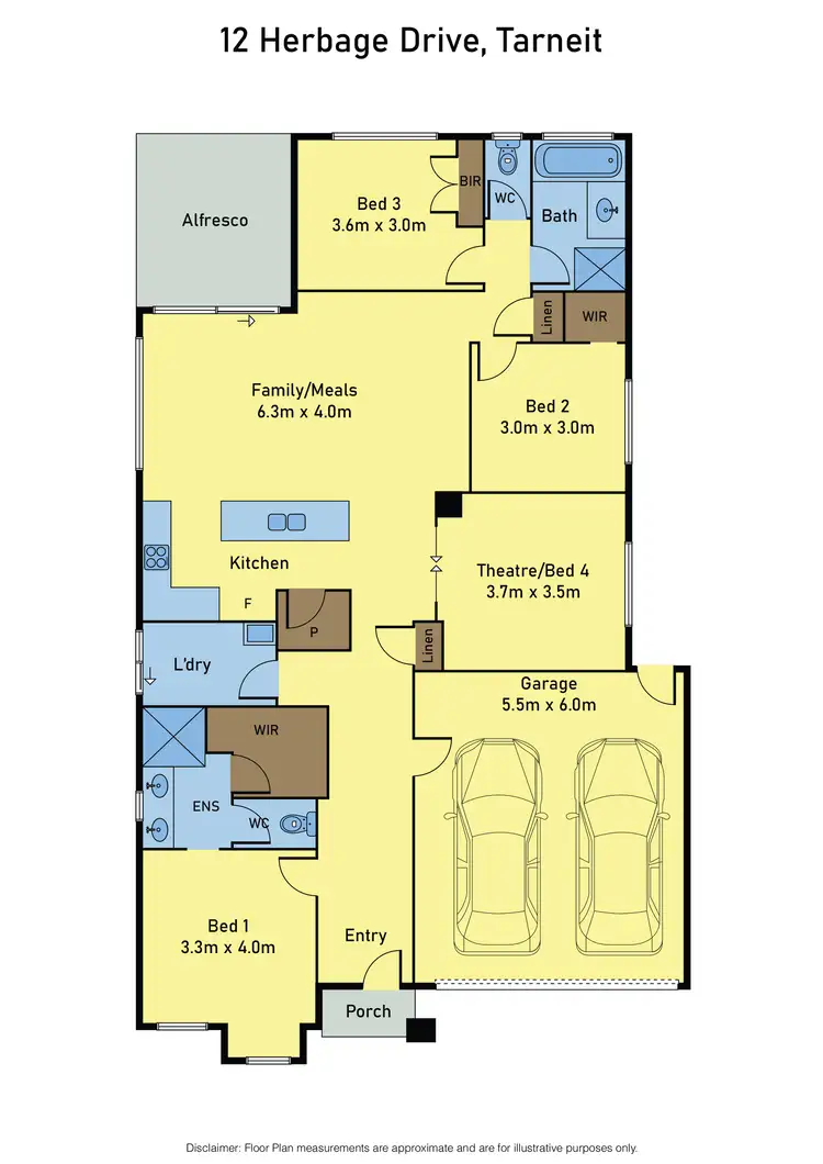Floorplan of Homely house listing, 12 Herbage Drive, Tarneit VIC 3029