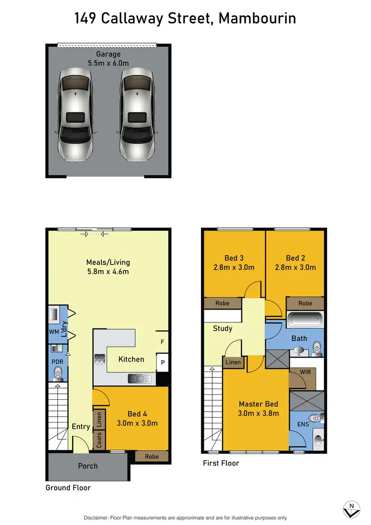 Floorplan of Homely house listing, 149 Callaway Street, Mambourin VIC 3024