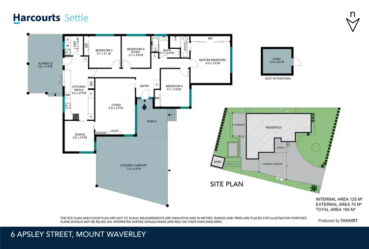 Floorplan of Homely house listing, 6 Apsley Street, Mount Waverley VIC 3149