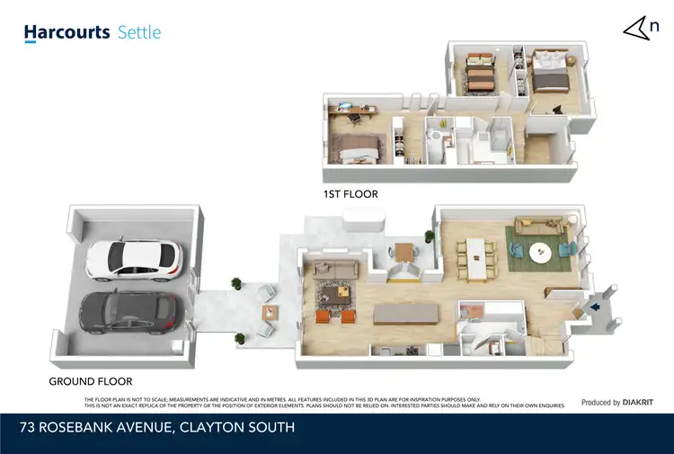 Floorplan of Homely house listing, 73 Rosebank Avenue, Clayton South VIC 3169