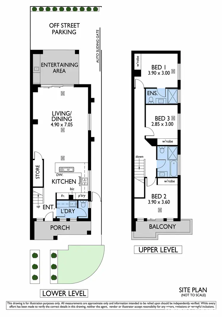 Floorplan of Homely townhouse listing, 17 Avon Street, Kurralta Park SA 5037